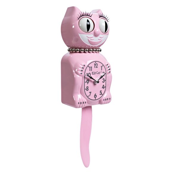 Retro Pink Lady Kitchen Edition Kit-Cat Klock - Picture 2 of 5
